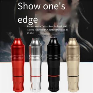 Professionele Rocket Tattoo Pen Rotary Tattoo Machinegeweer Permanente Make-up Machine Ruimte Aluminium Cartridge Tattoo Gun Apparatuur