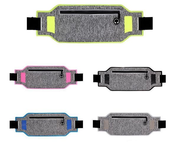 Professionnel en cours d'exécution taille poche ceinture Sport ceinture téléphone portable hommes femmes avec poche cachée sacs de Sport ceinture de course taille Pack 2019