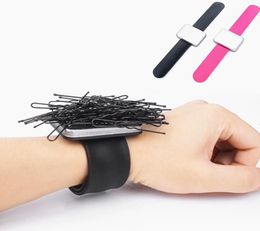 Professionele salon haaraccessoires magnetische armband polsband band band riem haarclip houder kapper kappers styling tools4030624