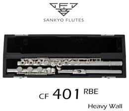 Professionele Sankyo CF401 Fluit ETUDE E Sleutel Split Verzilverd Fluit C tone 17 Gaten Open Offset G Copy5562421