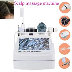 Machine professionnelle de Massage du cuir chevelu, analyse de la santé des cheveux, peigne à haute fréquence, masseur du cuir chevelu