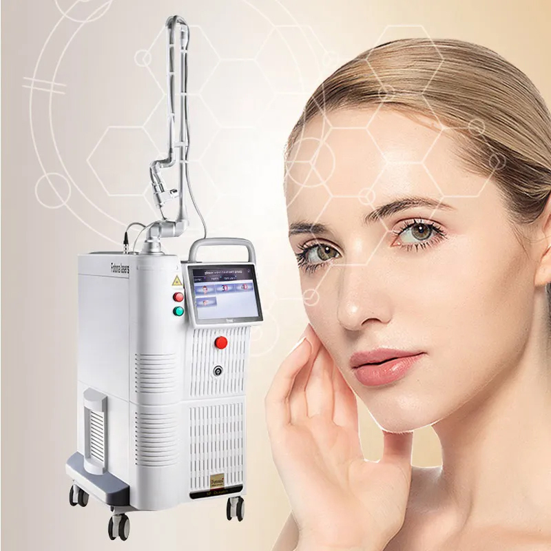 Professional Scar Removal Skin Tighten Acne Treatment Co2 Fractional Laser Machine RF Metal Tube Laser Device