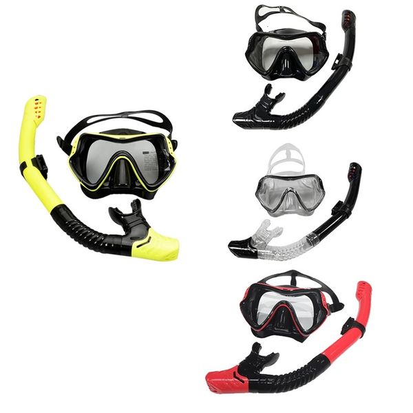 Masque de plongée de plongée professionnelle Masque gonflable Silicone anti-brouillard Goggles Pool Pool Equipment 240506