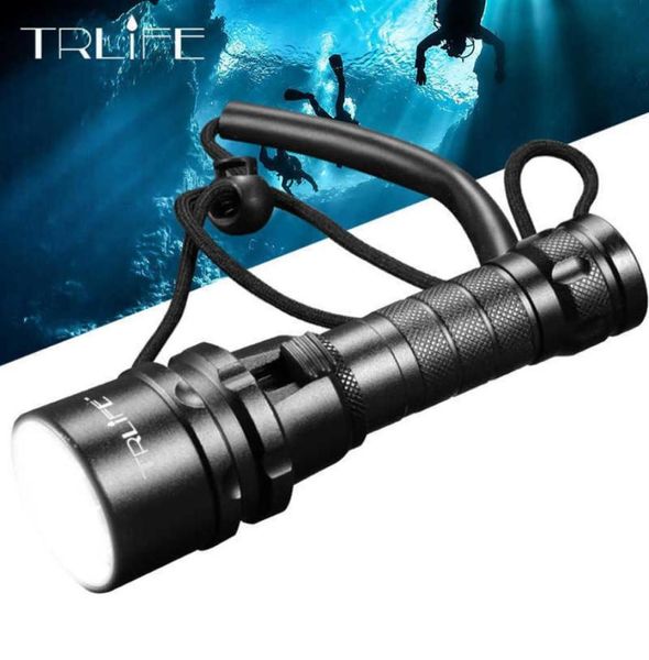 Lumière de plongée sous-marine professionnelle 200 mètres L2 imperméable IPX8 IPS8 LED LED CAMPING LANTERNA TORCH en 18650 21060818547055737