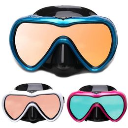 Máscara de buceo profesional y snorkels, gafas antiniebla, gafas de natación, equipo de tubo de respiración fácil 231227