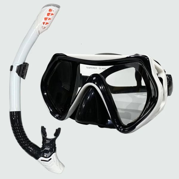 Masque de plongée sous-marine professionnel, combinaison de plongée en apnée, jupe en silicone pour adultes, lunettes 240321
