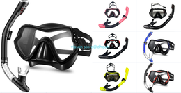 Professionele duikmaskers snorkelen set voor volwassen siliconenrok anti-vog brilgile glazen zwembadapparatuur