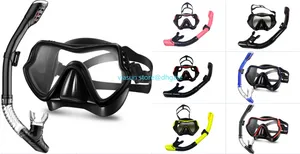 Máscaras de buceo profesional, juego de esnórquel, falda de silicona para adultos, gafas antivaho, gafas, equipo de piscina