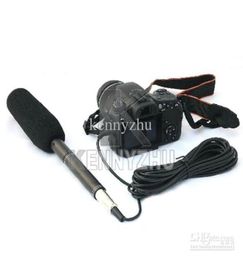 Professionnel interview Sgun Condenseur Unidirectional System Camera Camcomorder Microphone Mic 35 mm pour canon Nikon6483790