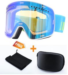 LEGLES DE SKI PROFESSIONNELLES LURS DOUBLE COMPRE ANTIFOG UV400 Ski Goggles Scooter Eyewear Men Femmes Snow Ggggle Snowboard Mask Wint3082900