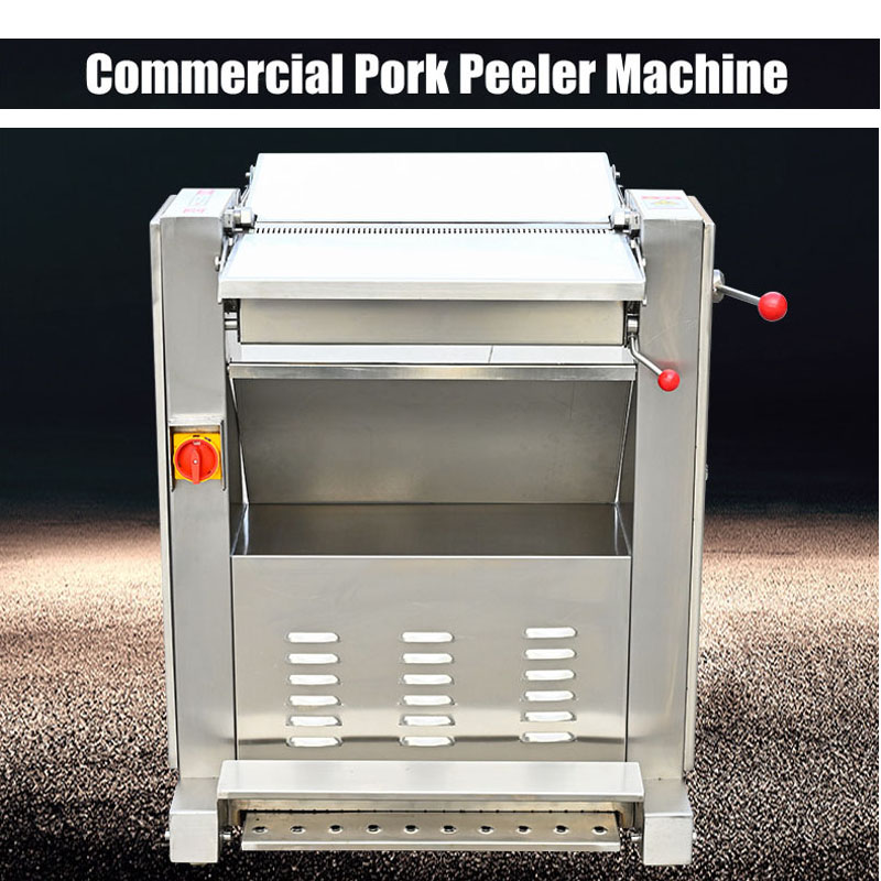 Professionele huid Snijden Verwijderende machine Fast Speed Pork Processing Skinner Machinery Pork Rind Peeling Sepelator Maker