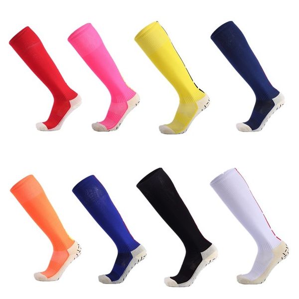 Calcetines de fútbol deportivos profesionales, antideslizantes, transpirables, elásticos, para correr, baloncesto, calcetines largos de compresión hasta la rodilla