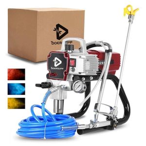 Professionele spuitpistolen Doersupp 1800W Hoge druk Airless Gun Spuit Machine Wall Painting Diy Power Tools