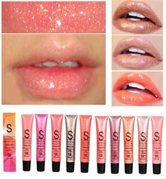 Professioneel SR -merk Lip Make -up diamant glitter waterdichte lipgloss Langsterende moisturizer glinsterende naakt lippenstift vloeistof make -up4583931