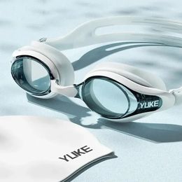 Professionele zwembril HD verstelbare anti -mist training bril Water Racing Sports Equipment for Men Women 240416