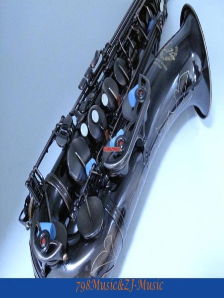Professional Saxofón de saxofón rojo acabado antiguo BB Sax High F Lorico Accessory31504928310249