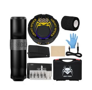 Kit de tatouage professionnel, Machine rotative, alimentation LCD, pédale, cartouche d'aiguilles, ensemble complet de tatouage pour Pros3955273