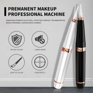 Juego de máquina de pluma de tatuaje profesional, maquillaje permanente de labios y cejas, pluma de contorno, pistola de tatuaje artística de belleza con cartucho de agujas Kit240129