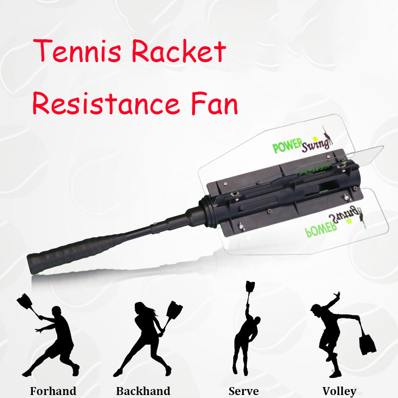 Professionell tennis Power Swing Trainer Padle Racket Resistance Fan Sports Training Machine