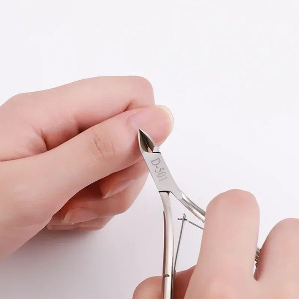 Cuidados de uñas de la uña profesional cuidado de acero inoxidable cortadora de clavos de clavos de clavos de la piel muerta.