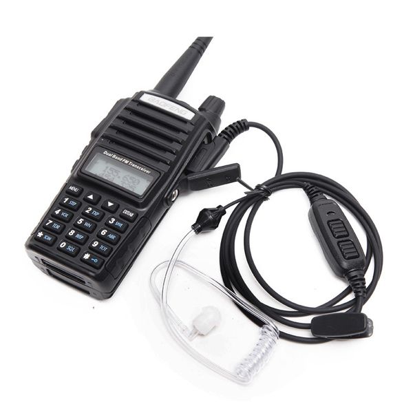 Transcepteur professionnel écouteur double clé lancement ptt sans rayonnement cateter téléphone walkie talkie preuve étanche à l'eau