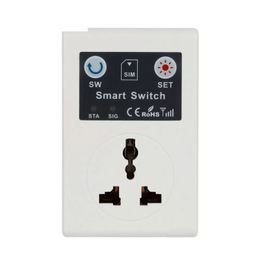 Professional UK/UE 220V Teléfono RC control inalámbrico remoto Interruptor inteligente GSM Socket enchufe para aparato doméstico doméstico