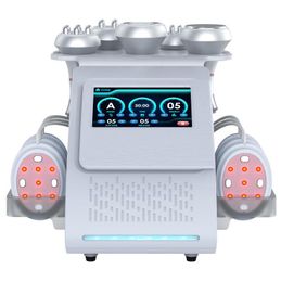 Professioneel Ultrasoon afslanken 80K Cavitatie Face Lift Vetverbranding Vacuüm RF Afslanken Massage Machine 6 in 1 EMS Pads 80K Cavitatie Machine