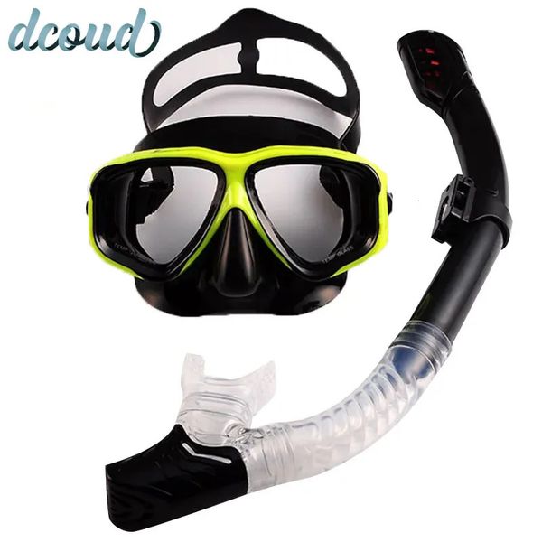 Outils de plongée sous-marine professionnels Scuba Goggles AllDry Mask Mask Mask Antifigging Areathrophers Accessories 240410