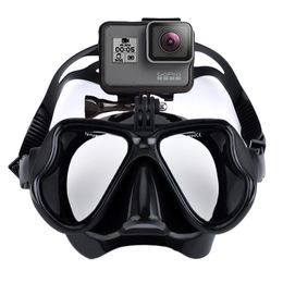 Professionele Onderwater Masker Camera Duikbril Zwembril Snorkel Duiken Camera Houder Voor GoPro