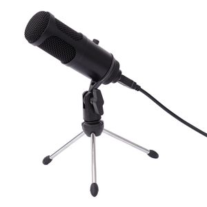 Microphone professionnel à condensateur USB, enregistrement sur ordinateur, avec réglage du Volume, pour PC, ordinateur portable