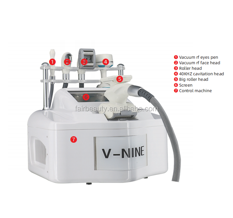 Профессиональный v9 похудение машины для формы вакуумного вакуумного шарика 40k кавитация красота массажер