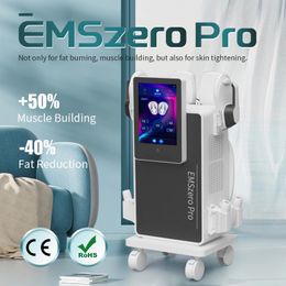 Professionele verticale EMSzero Pro elektrostimulatie spiervormer vetverbranding HI-EMT 4 handgrepen afslankapparaat met 15 inch scherm