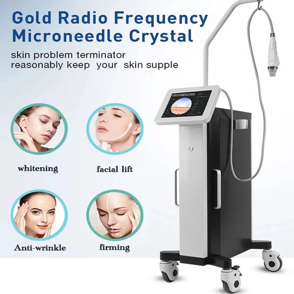 Machine verticale professionnelle de Microneedle RF de Microneedling d'or de levage de visage de soins de la peau pour le Salon