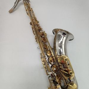 Saxophone ténor professionnel W037 accordage BB corps en argent nickelé clés dorées fabrication artisanale japonaise instruments de jazz sax ténor