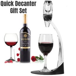 Professionele wijnbaan pourer met filterstandaard Snelle luchtverzekeraar Dispenser Wine pourer voor eetbar Essentiële set 240410