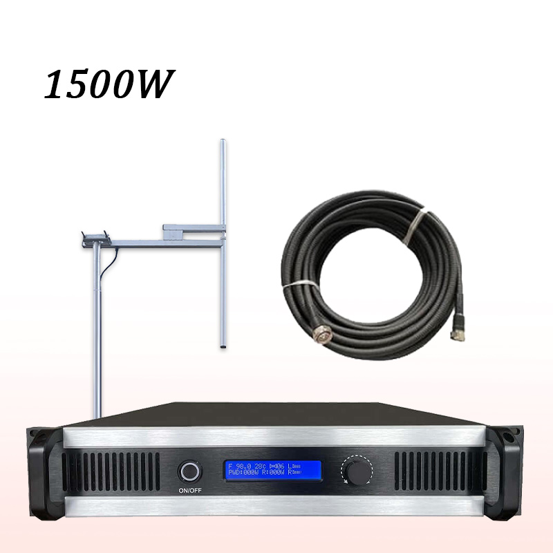 Transmissor de rádio de transmissão sem fio profissional de 1.5KW 1500W Fm