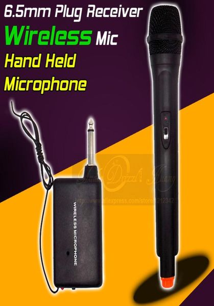 Système de microphone sans fil professionnel FM Récepteur récepteur Handheld Stéréo Dynamic Mic Mike pour Karaoke KTV Singing Computer 6521863