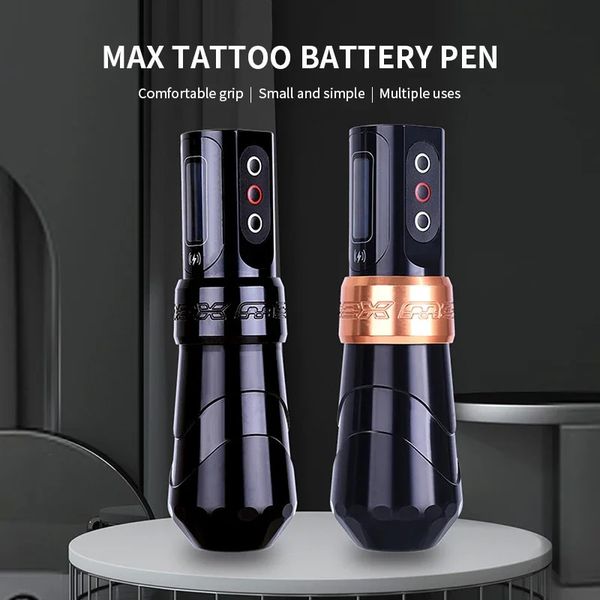 Machine à tatouer professionnelle sans fil, stylo, batterie filaire, double usage, moteur sans noyau, avec maquilleur Permanent, 240123