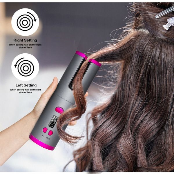 Rizadores de cabello inalámbricos profesionales Herramientas Styler Waver Rizador Hine Rizos automáticos EE. UU. Reino Unido Versión UE Secador inalámbrico Plancha DS