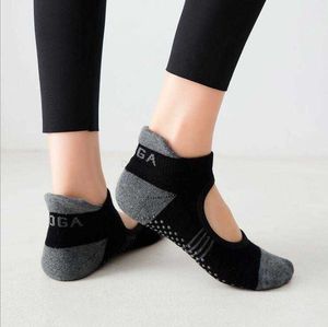 Professionele vrouwen antislip yogasokken ballte meisjes antislip dames pilates fitness gym training sport backless teen sok ademende vloer sox pantoffel met grip