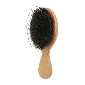 Peigne à cheveux en bois professionnel brosse de Massage brosses à cheveux antistatiques Massages du cuir chevelu outil de coiffure W10617
