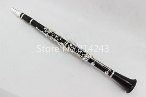 Instrumentos de viento de madera profesionales Falling Tune A 17 teclas Clarinete Instrumentos musicales clave plateados con estuche Envío gratis