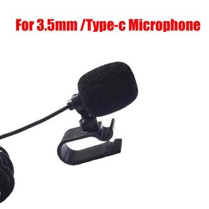 Professionnels Voiture Audio Microphone 3.5mm Jack Plug micro Stéréo Mini Mini filaire Microphones externes pour Auto DVD Radio 3M Longues Aud DHLA08A50