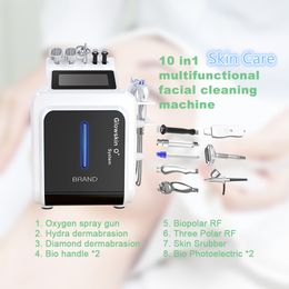 Professionl Hydra Water Facial Radio Fréquence RF Microdermabrasion Skin Scurpor Oxygène Nettoyage Face Face Bio Photolectric Beauty Machine