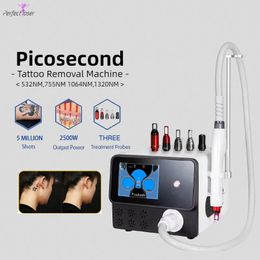 Professionele Pico Laser Q Switched Pico Tweede Tattoo Removal Machine Pigmentverwijderingsapparatuur