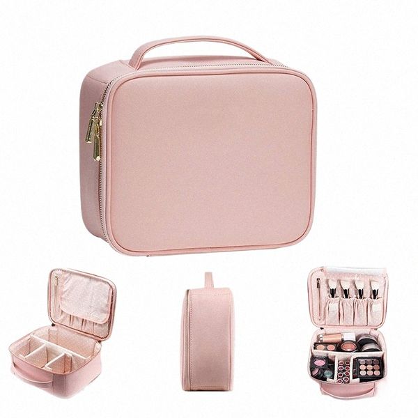 Sac de maquillage professionnel Sal lumière LED avec miroir accessoires de style portables interrupteur tactile soins de beauté outils de maquillage stockage Z7M9 #