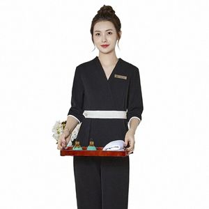 Style professionnel Uniforme Femme Esthétique Beauté Sal Spa Hôtel Serveur Esthétique Bureau Massage Ongles Esthéticienne Café Vêtements de Travail s6nQ #