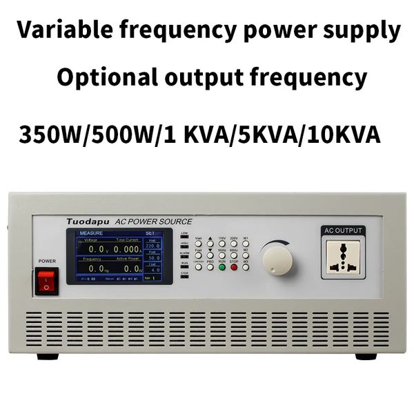 Alimentation AC programmable à fréquence variable avec haute puissance, tension réglable programmable, tension stable, monophasée et triphasée.