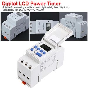 Programmeerbare digitale industriële tijdschakelaar Relais Timerregeling 15A DC12V/24V AC110V/220V DIN RAIL MOUNT 7 DAG ELEKTRISCHE WEKELIJKS TIMERS