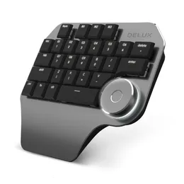 Programmeren Macro Custom Knob Keyboard RGB 28 Key Copy Copy Paste Mini -knop Photoshop Gaming Toetsentoetsentoetsen Mechanische spraak platte toetsenbord